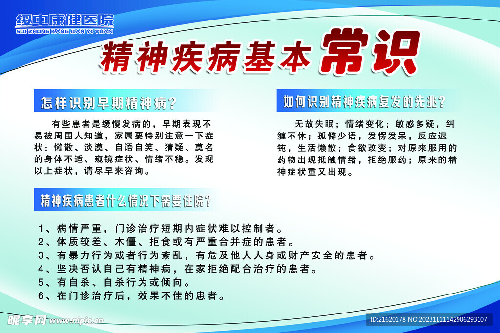 精神疾病基本常识