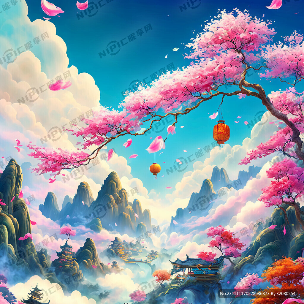 游戏梦幻唯美新中式风景 超高清