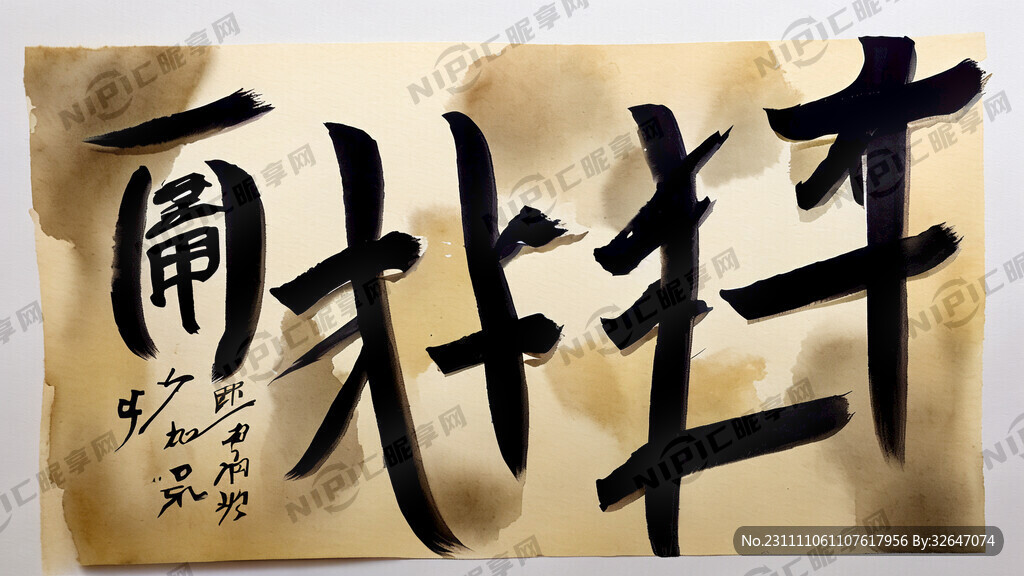 毛笔正楷字体书写 时来运转