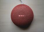 红色圆形音箱