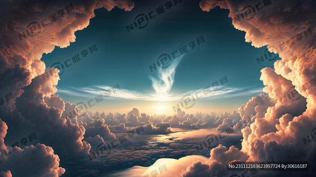 万里无云的天空