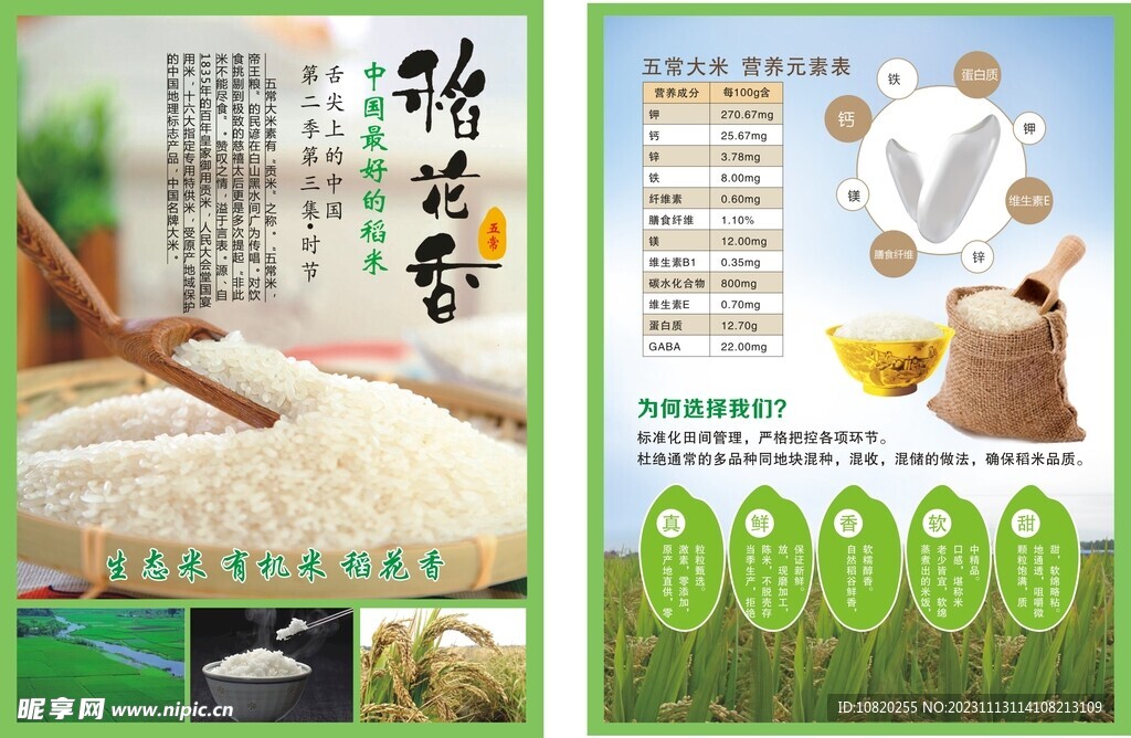 五常大米单页