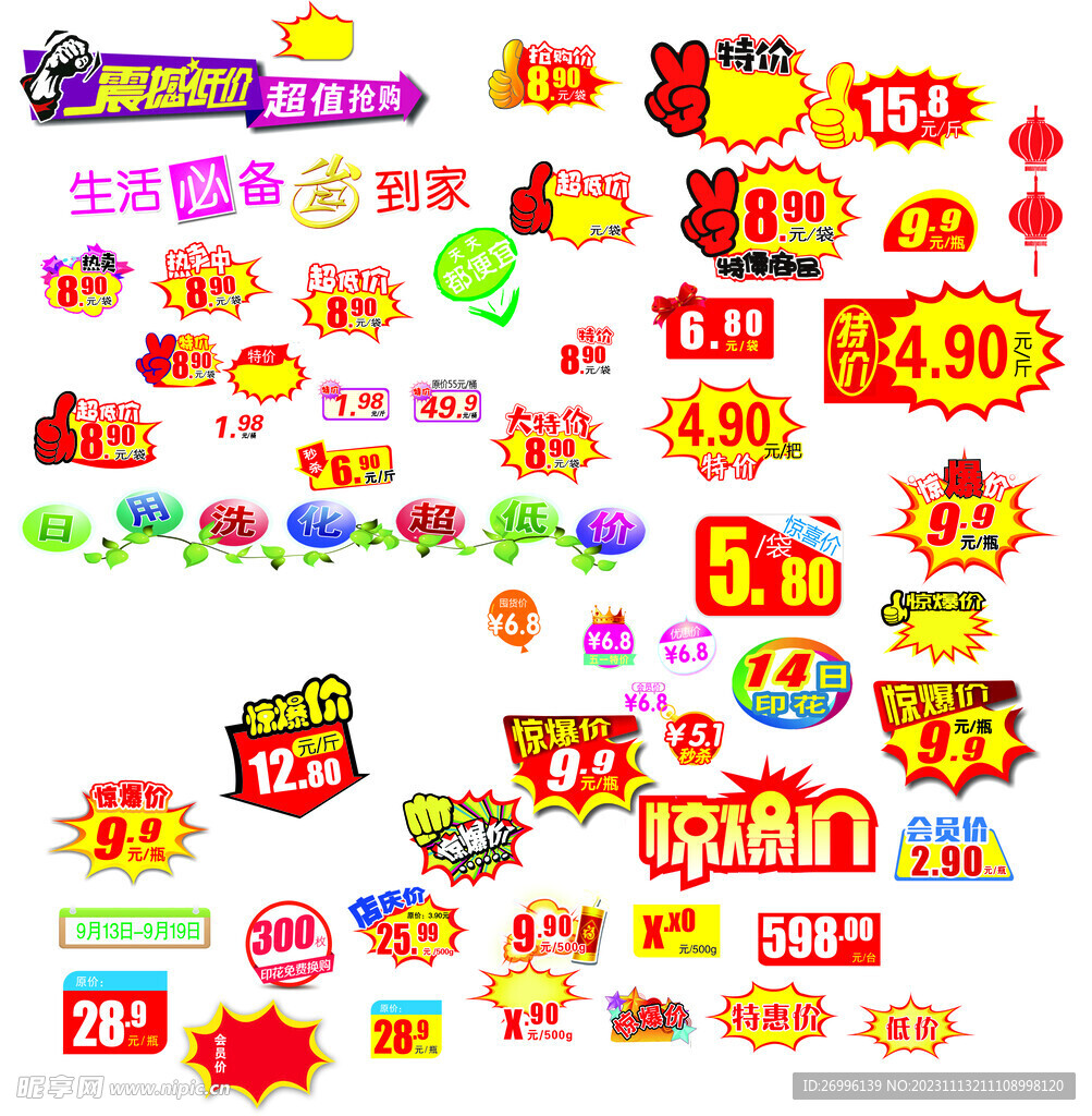 价格签
