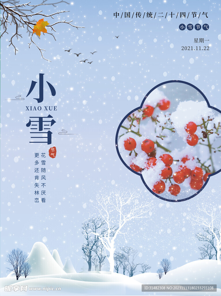 小雪海报
