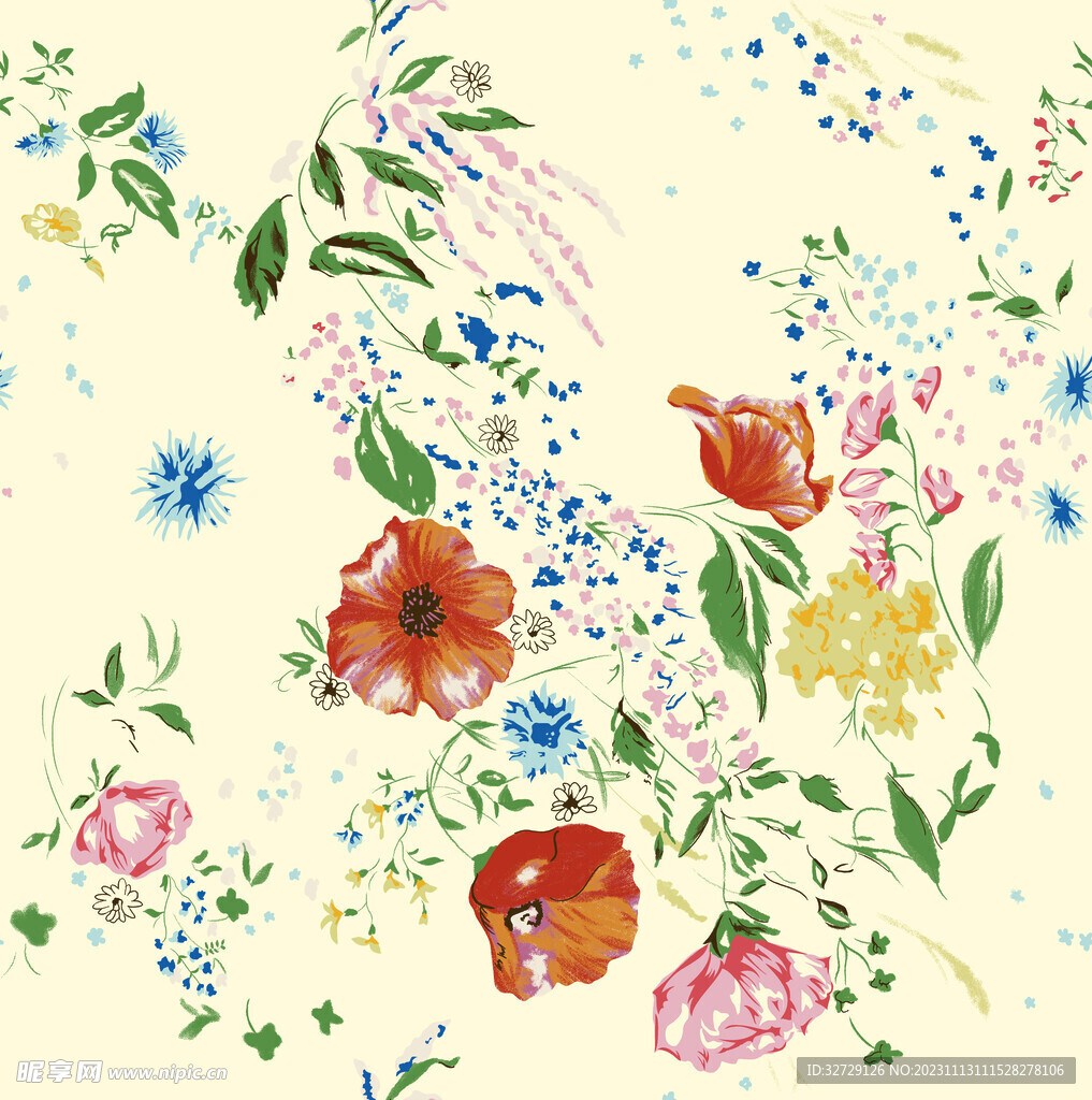 手绘花
