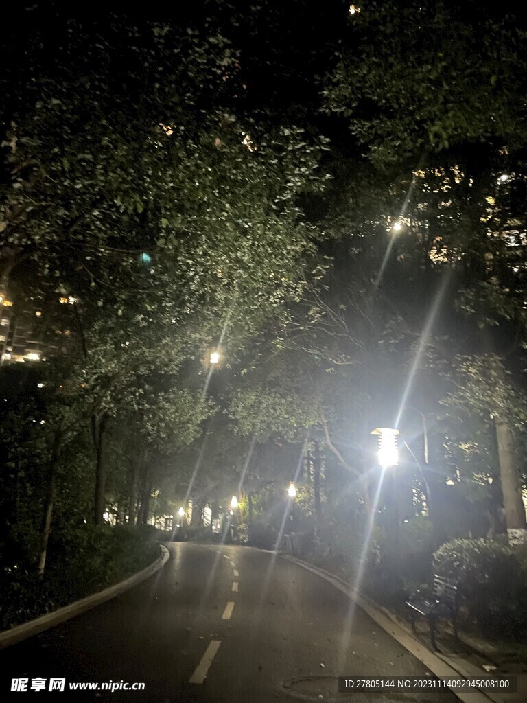 小道夜景