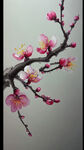梅花
，手绘，清新