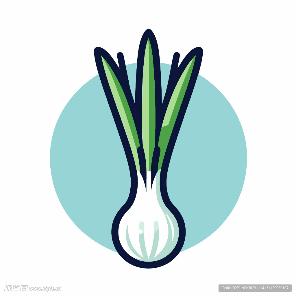 卡通蔬菜图标元素设计