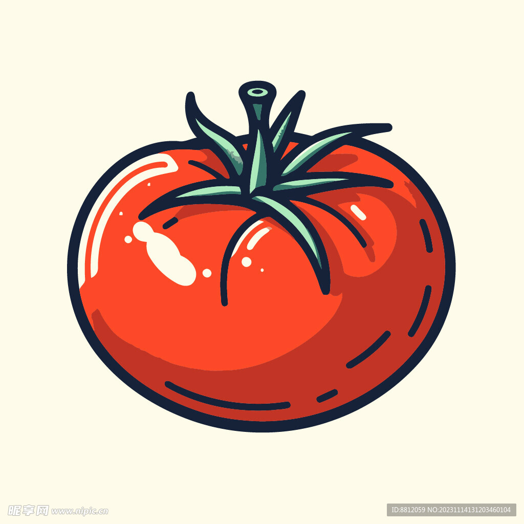 创意番茄图标设计