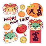 龙年素材  
