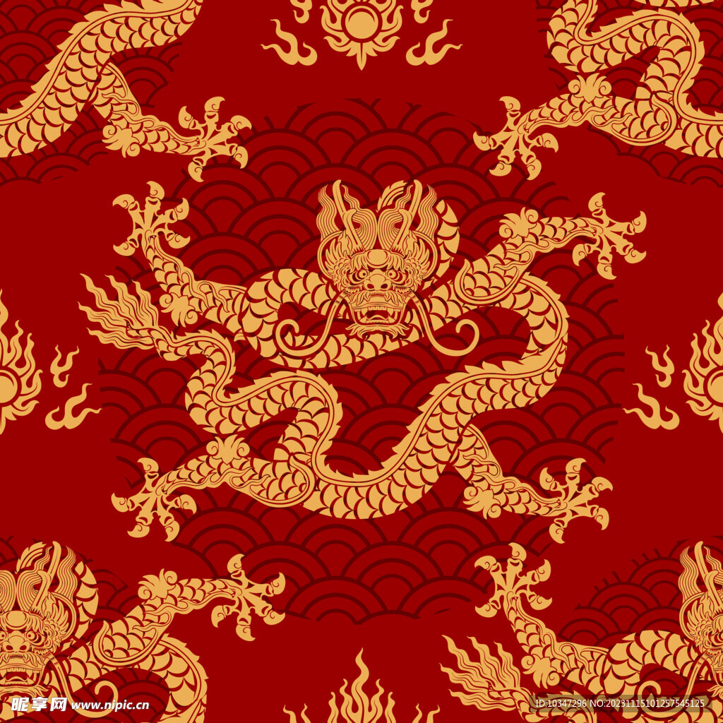 龙剪影 