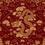 龙剪影 