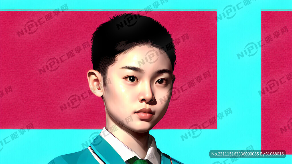 蓝绿色背景 中学生研学