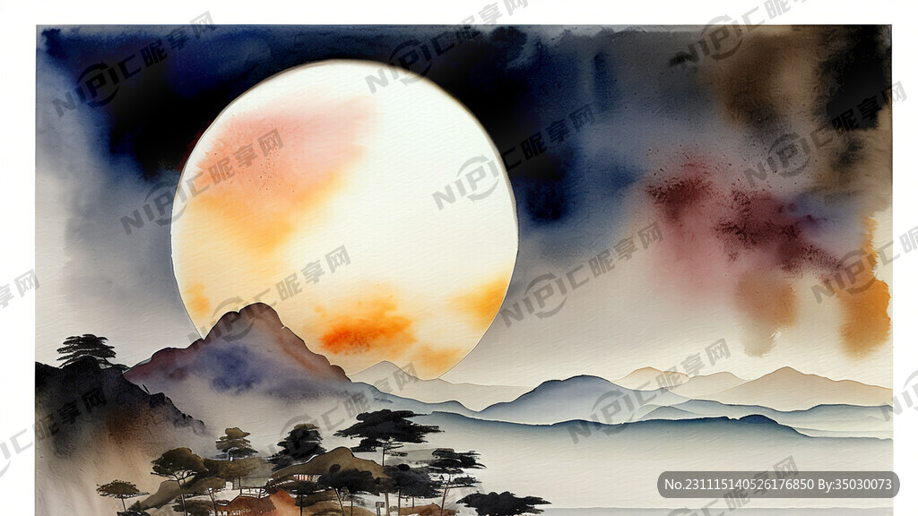 峥嵘岁月 山海图 朝阳 抽象