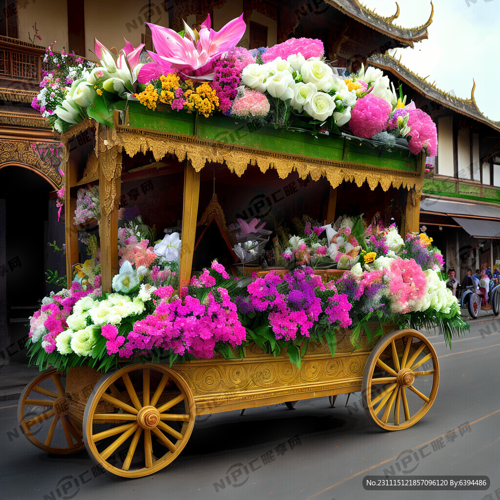 巡演花车 里面要带老挝元素