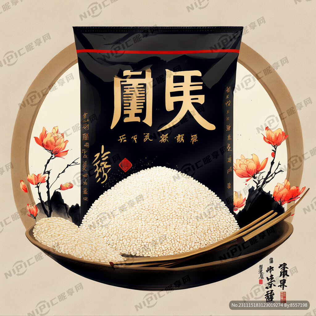 大米包装设计 中国风