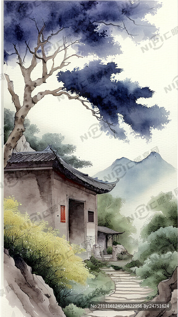 深山人家 悠悠小道 曲径通幽处