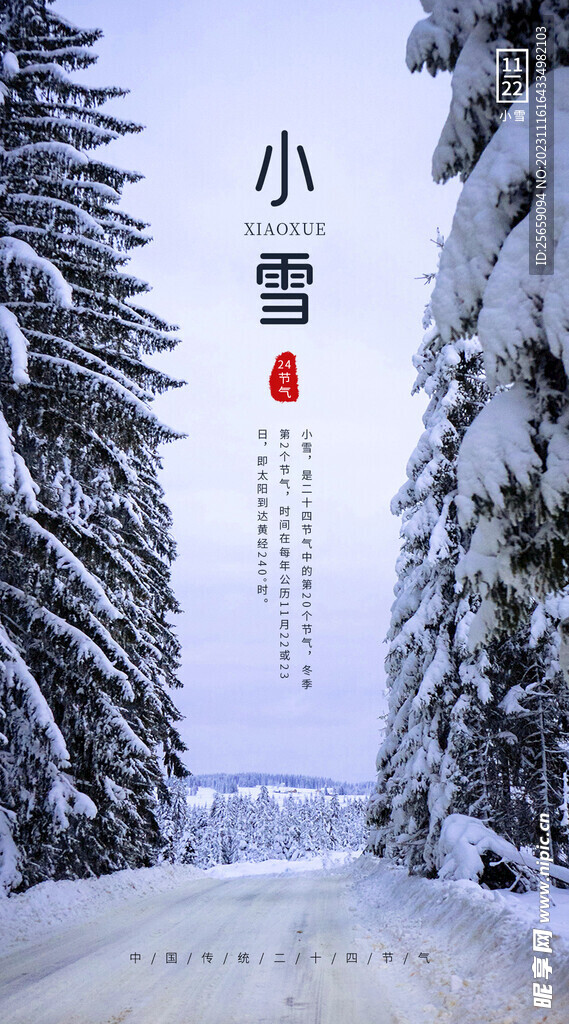 小雪海报