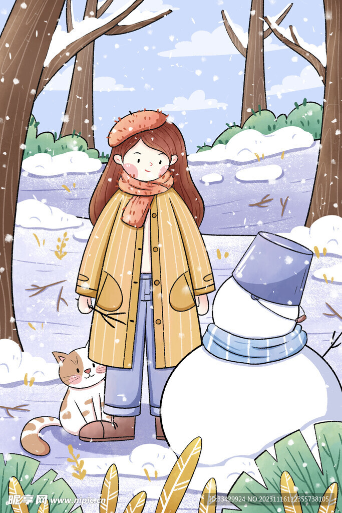 小雪海报