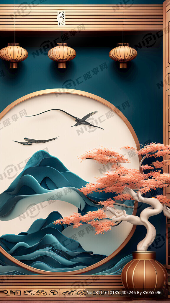 素雅 产品展示背景 光感 空间