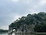 广西象鼻山阴天景区