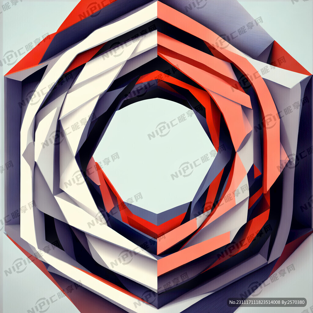 线条 数字 编织 立体