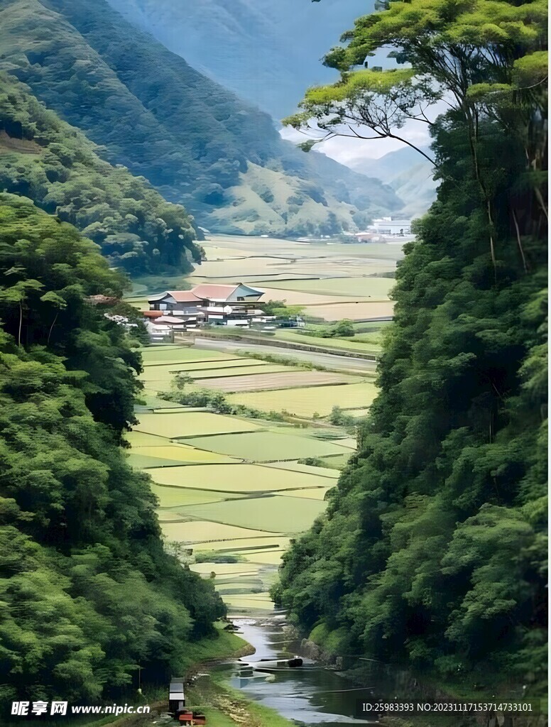 山谷乡村