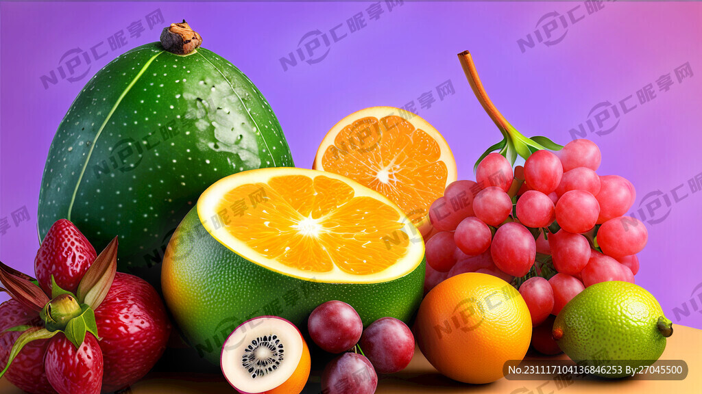 东盟水果直播间背景