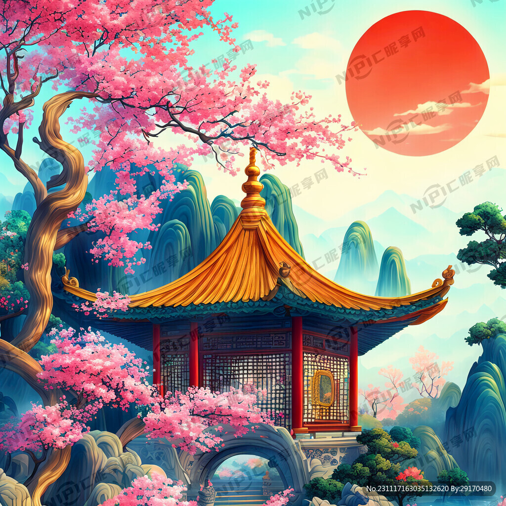 游戏梦幻唯美新中式风景 超高清