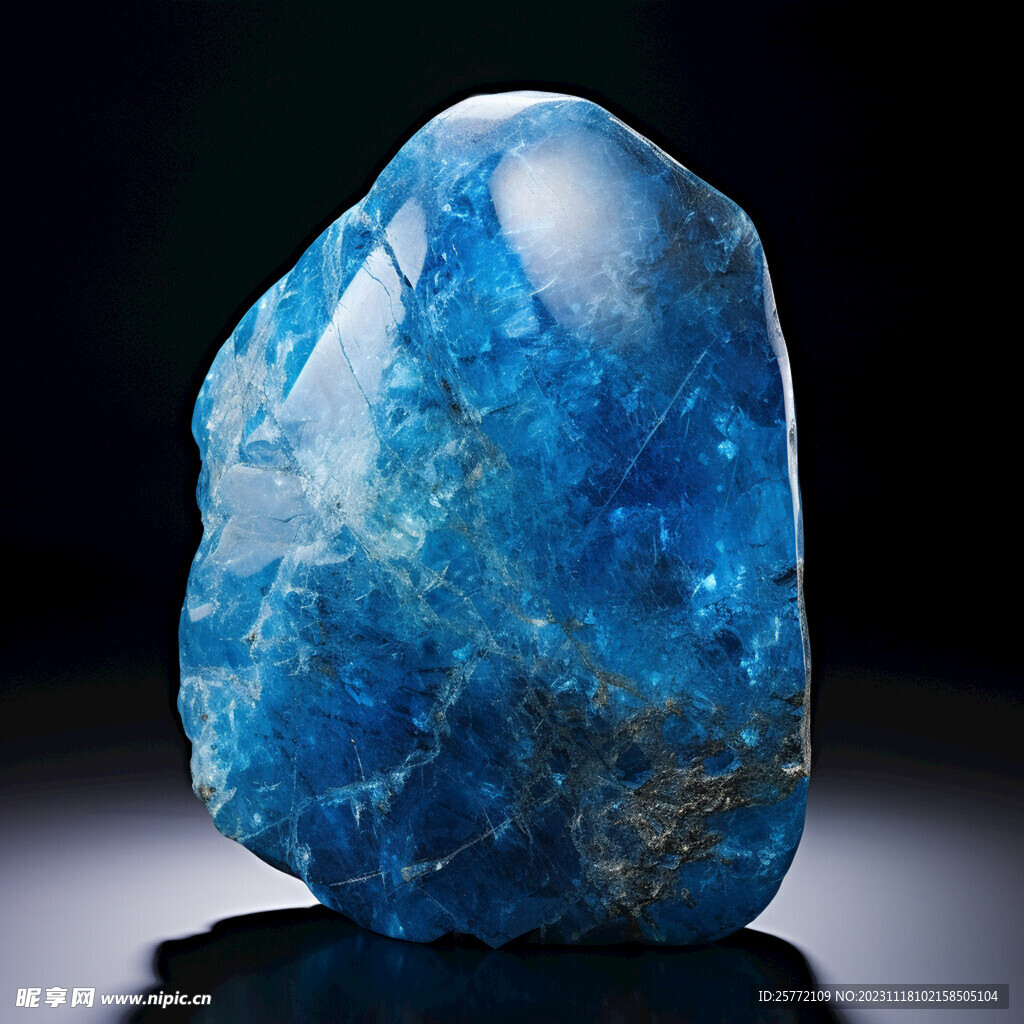一个蓝色石头