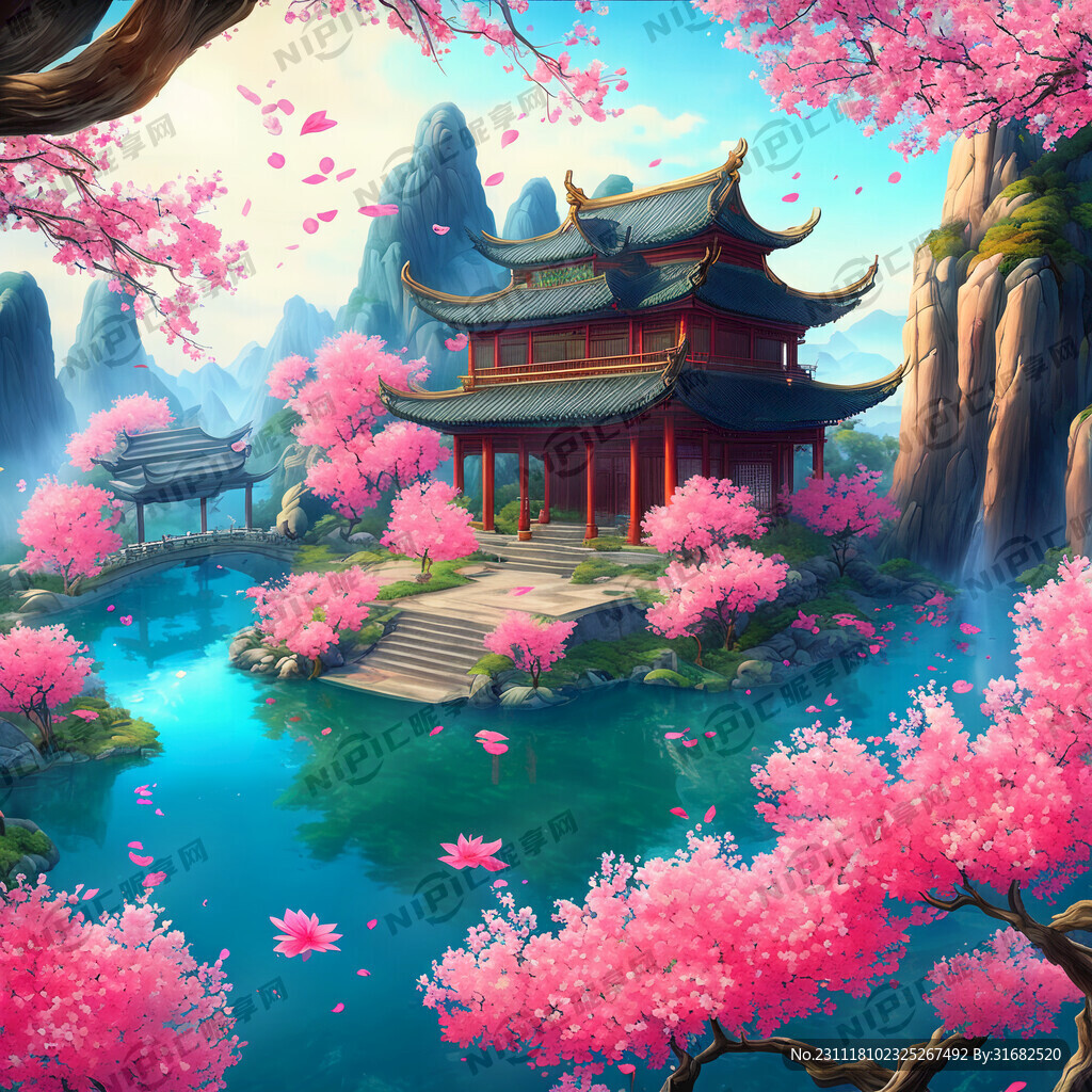 游戏梦幻唯美新中式风景 超高清