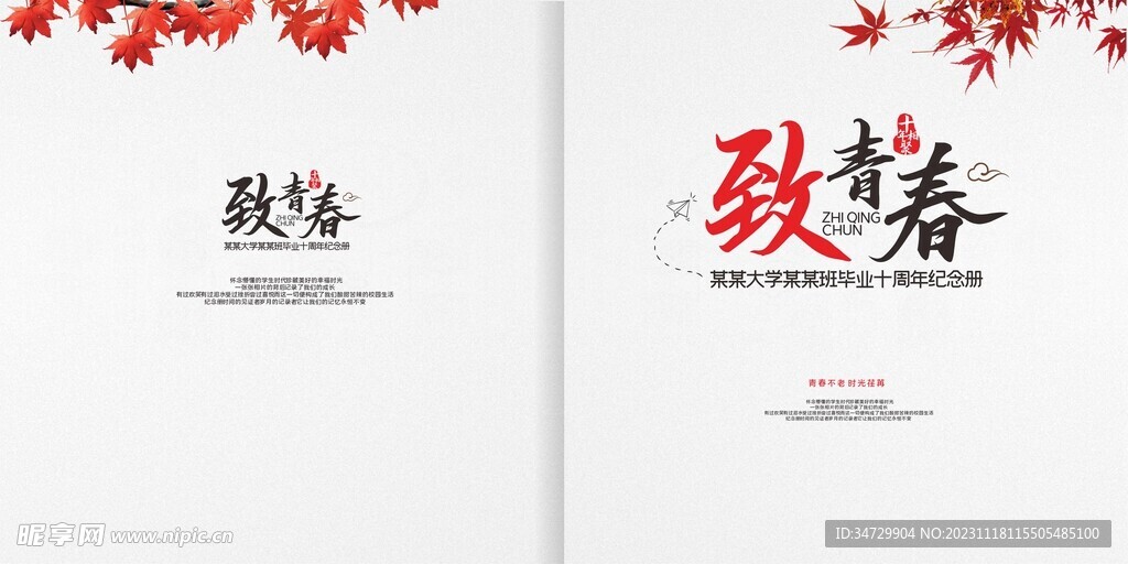 同学册 青春册