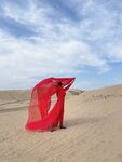 沙漠红裙
