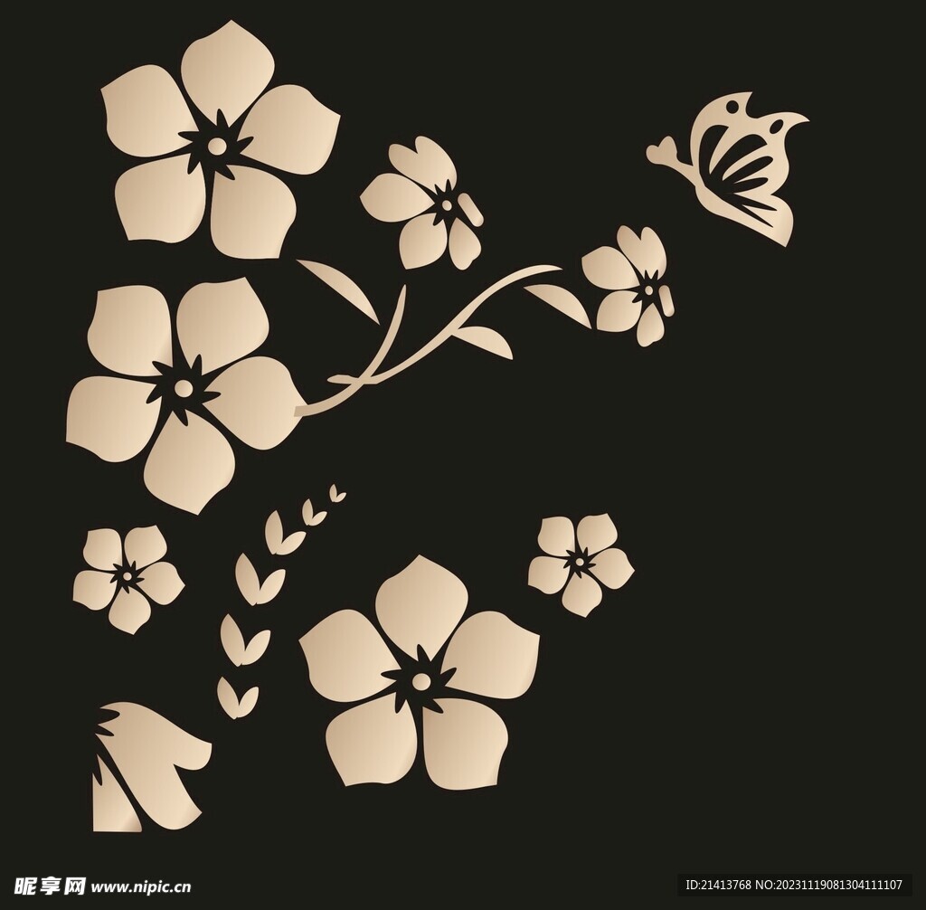 手绘花卉花朵