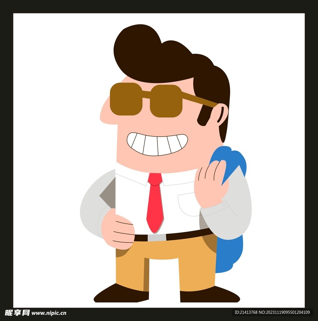 手绘男人男孩