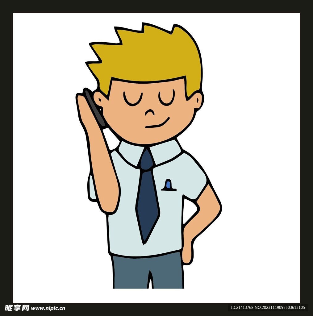 手绘男人男孩