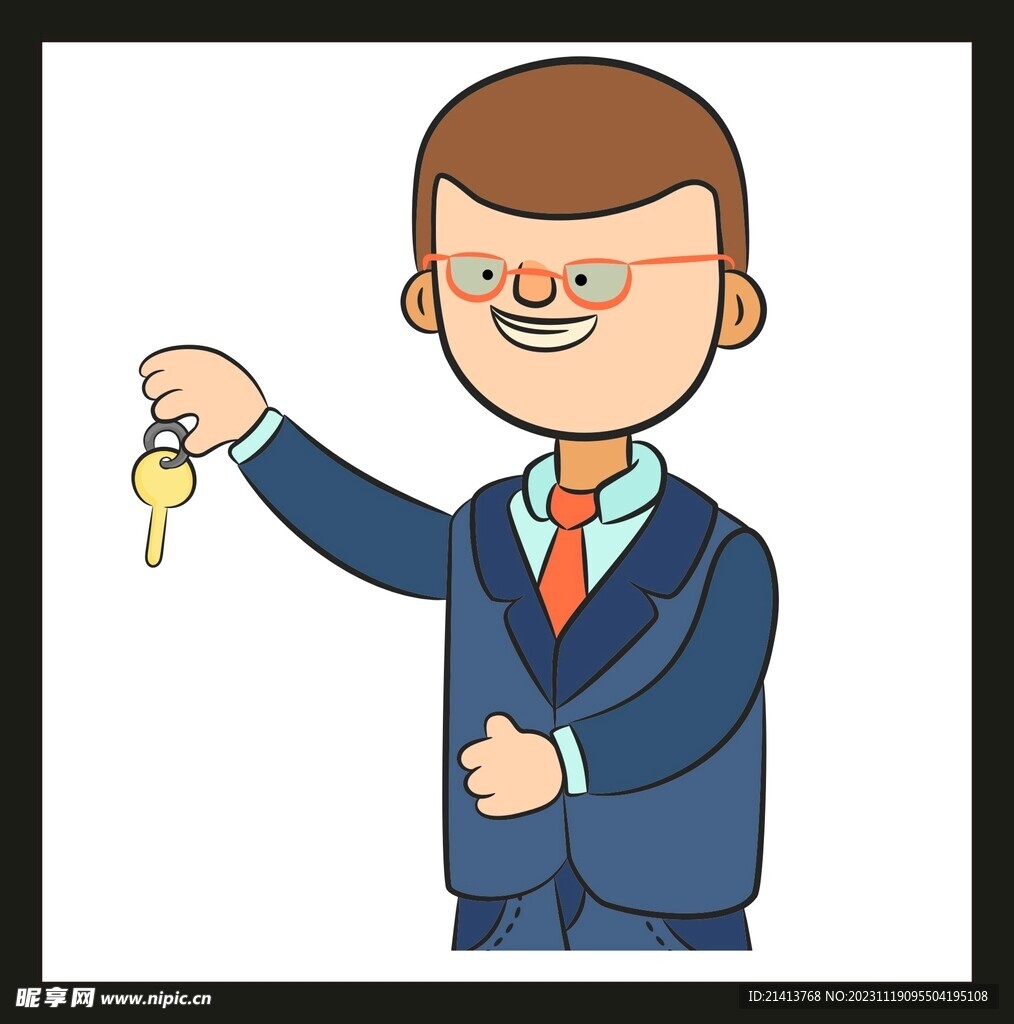 手绘男人男孩