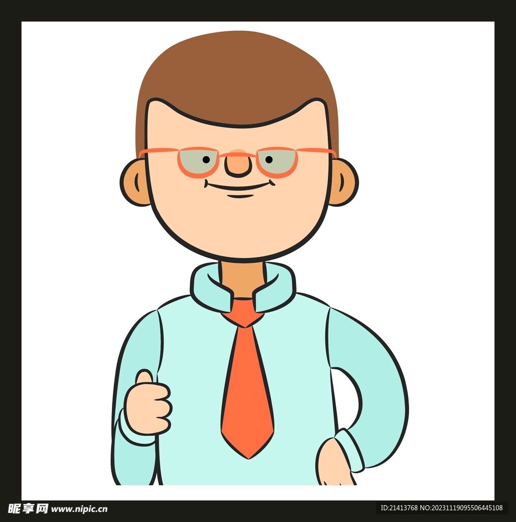 手绘男人男孩