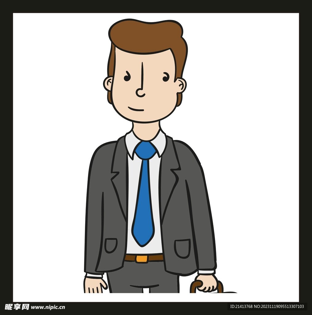 手绘男人男孩