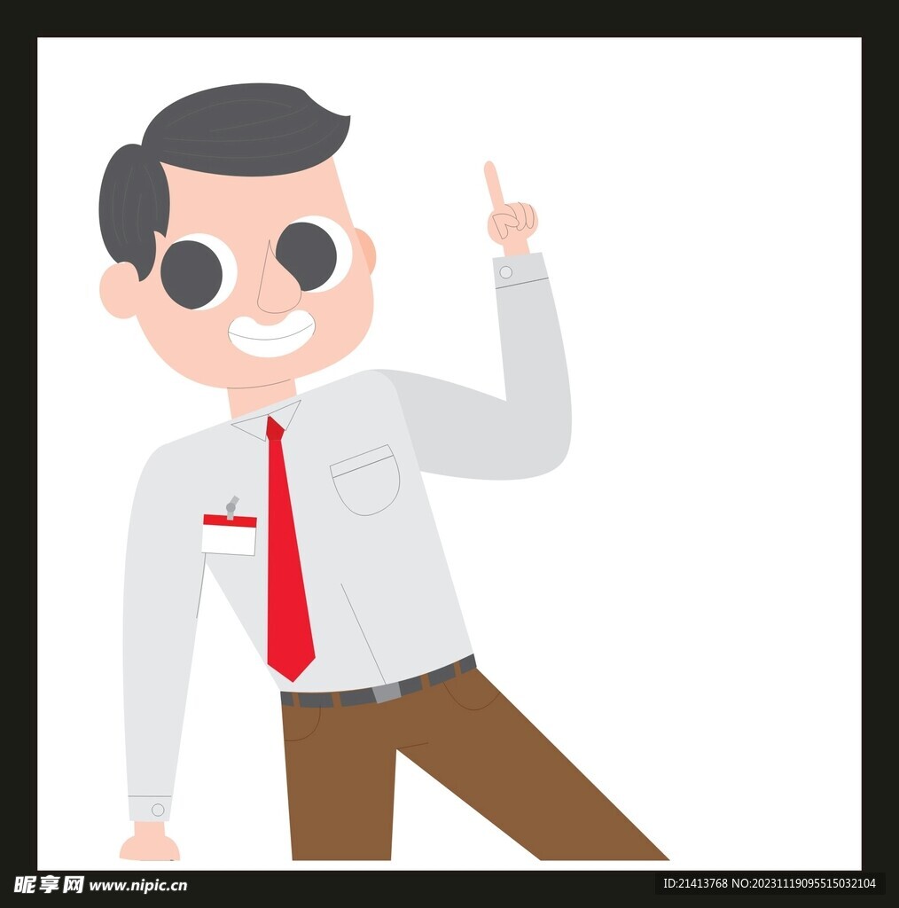 手绘男人男孩
