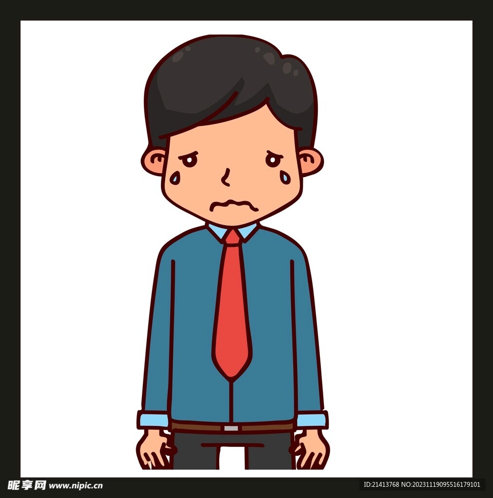 手绘男人男孩