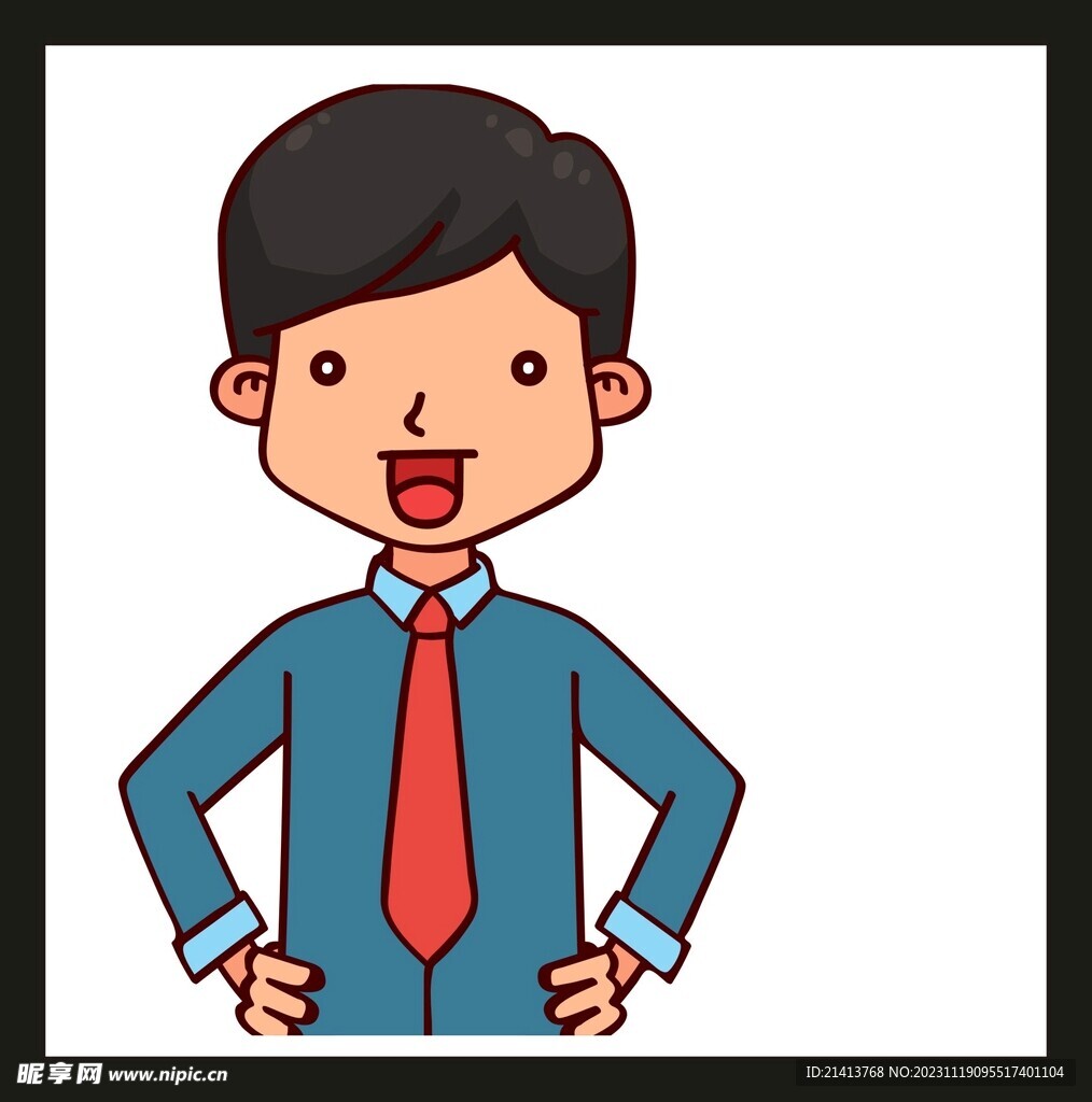 手绘男人男孩