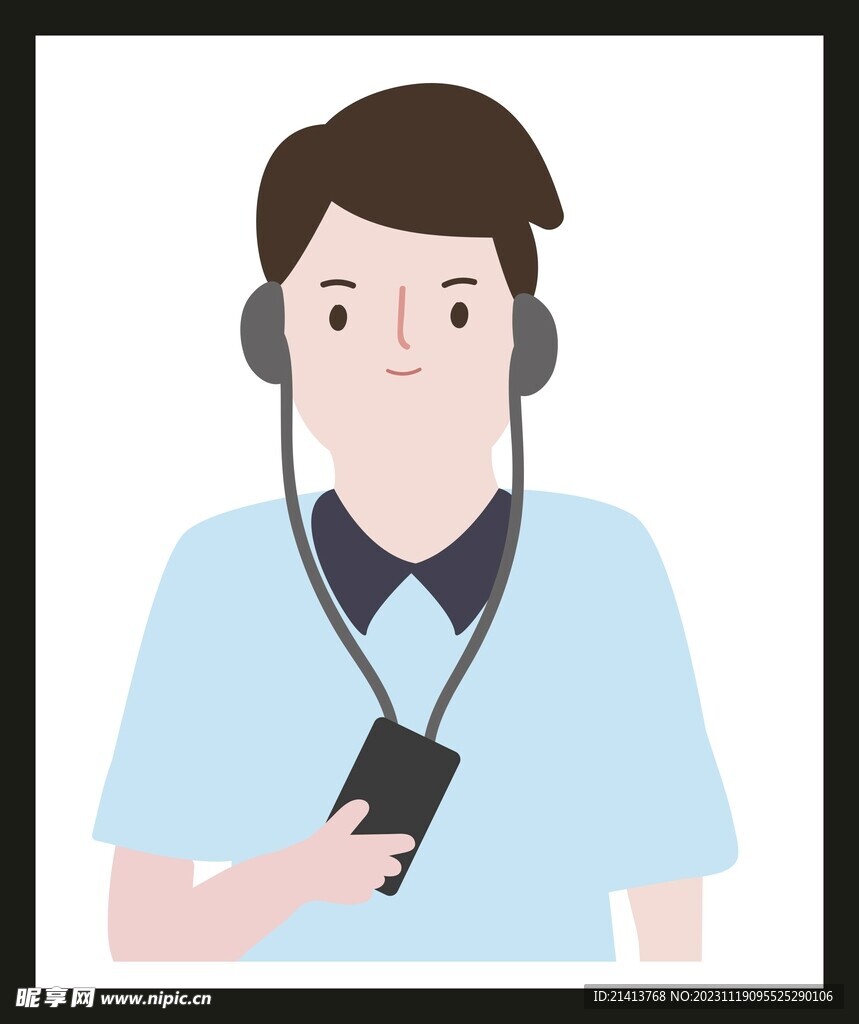 手绘男人男孩