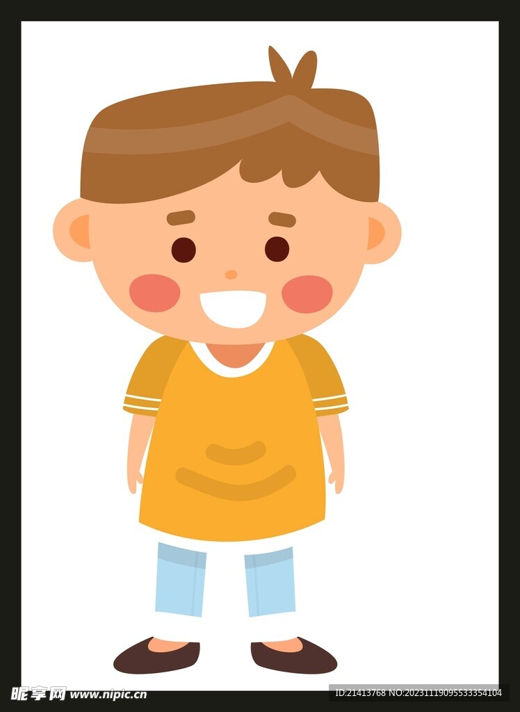 手绘男人男孩