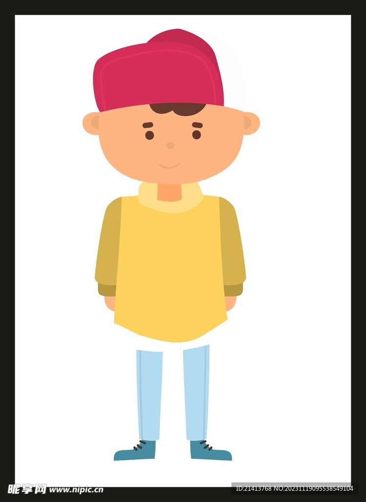 手绘男人男孩