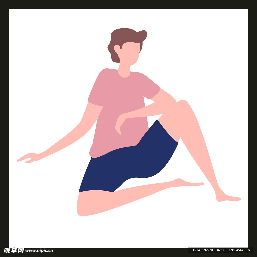 手绘男人男孩