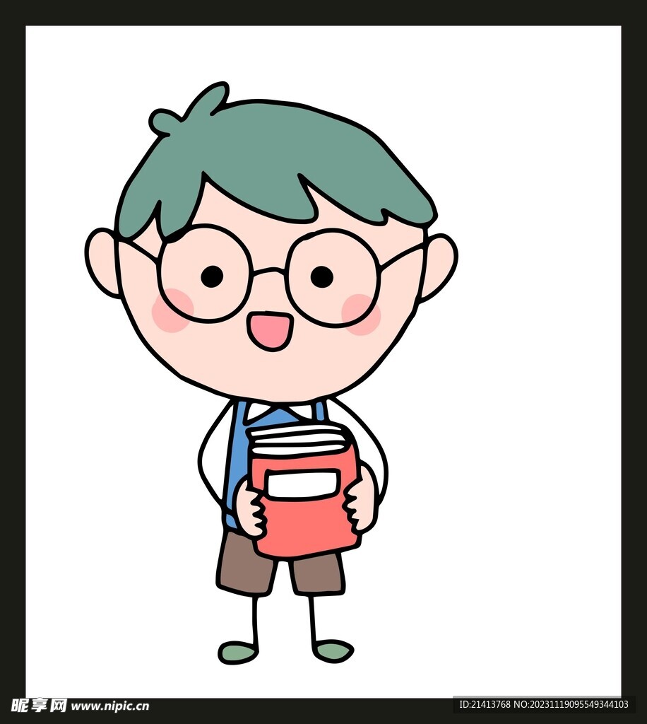 手绘男人男孩