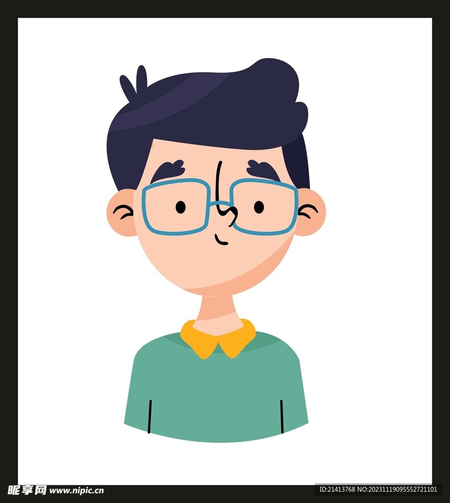 手绘男人男孩