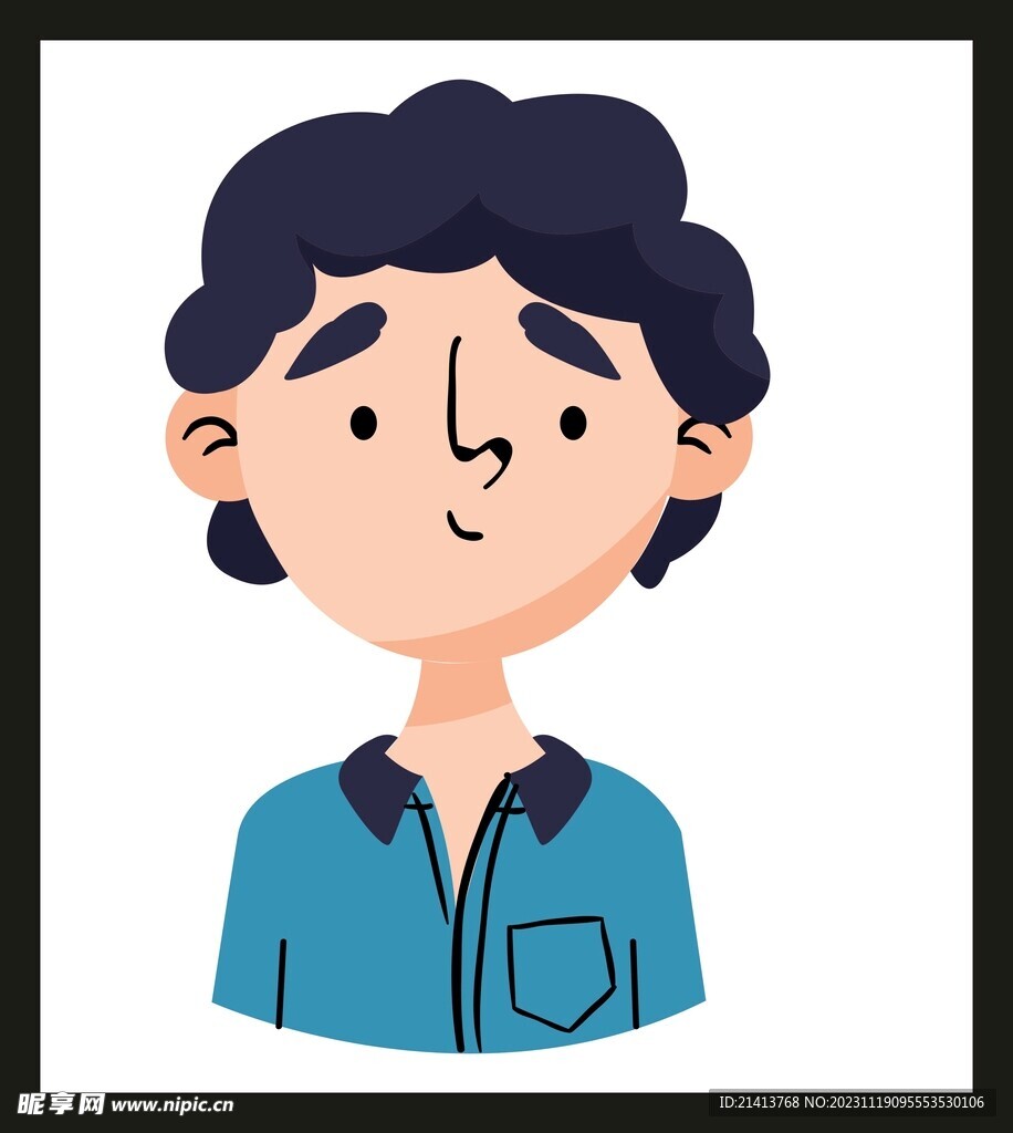 手绘男人男孩