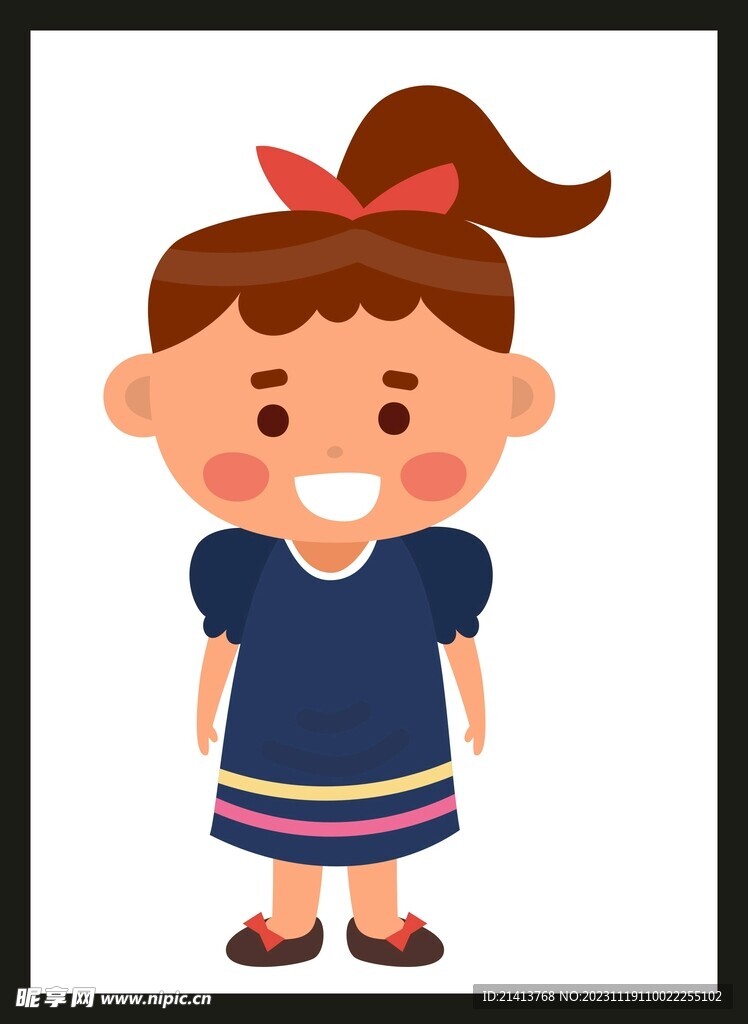 手绘女孩女人